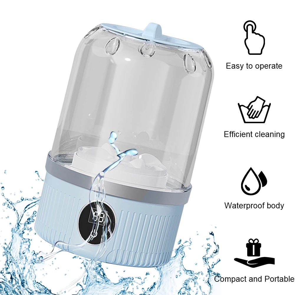 New Automatic Small Washing Cup Underwear Mini Cleaner Washing Machine Rechargeable Wireless Portable Sock Washing Machine