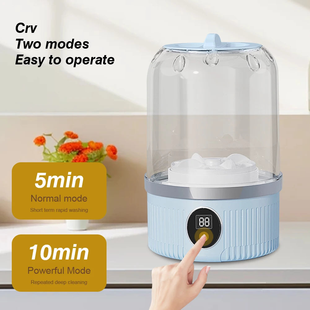 New Automatic Small Washing Cup Underwear Mini Cleaner Washing Machine Rechargeable Wireless Portable Sock Washing Machine
